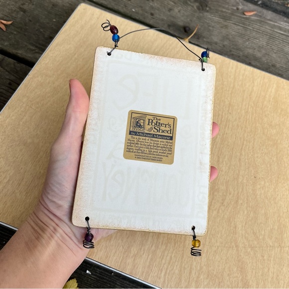 The Potter’s Shed Ceramic Wall Hanging By Michael Macone “Life is a Journey” - Picture 3 of 9